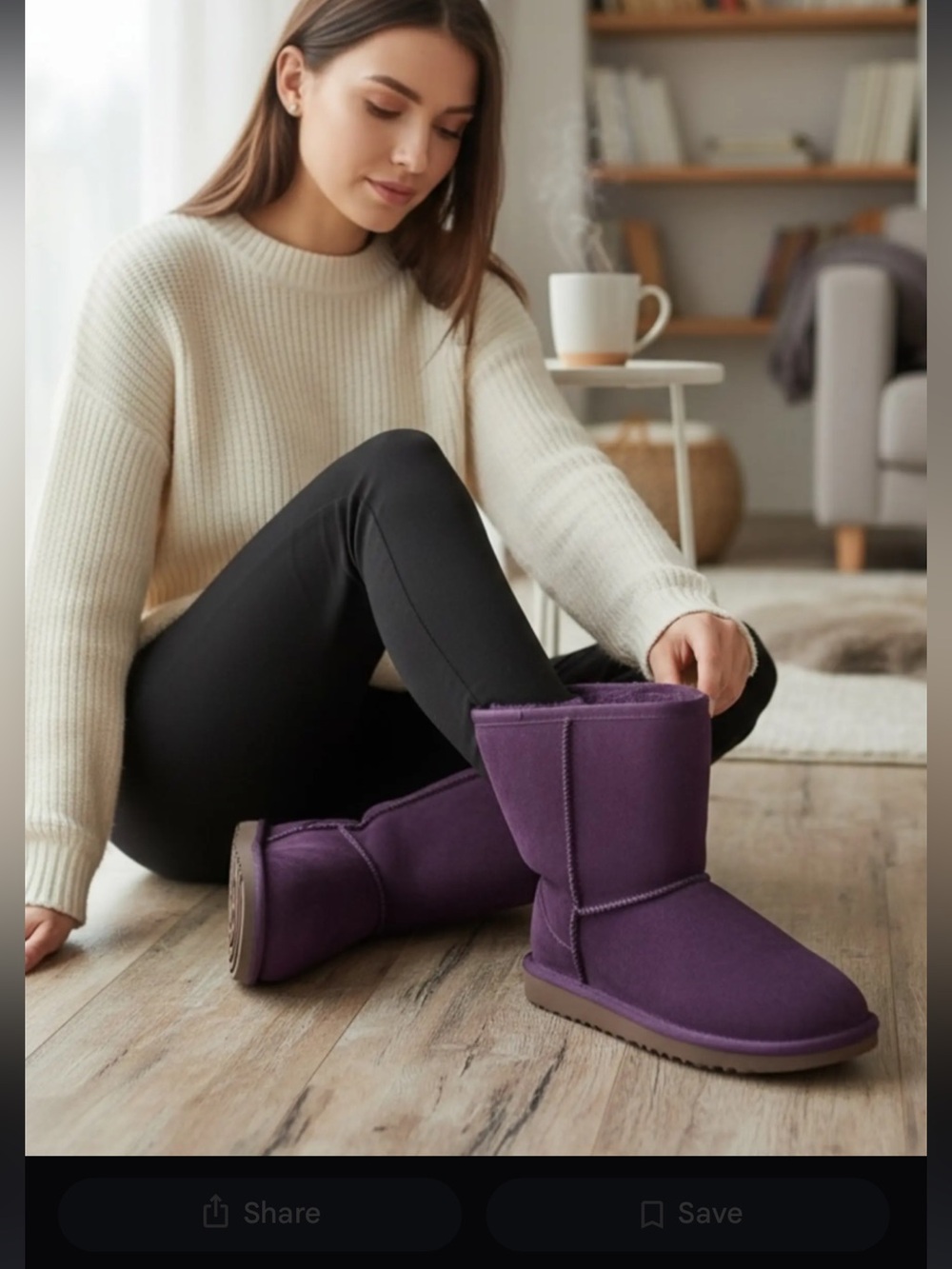 Koolaburra By UGG Purple Suede Short Winter Boots